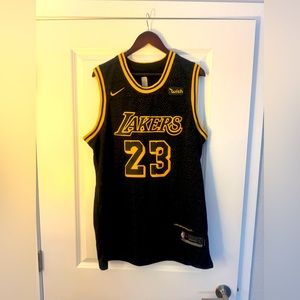 Vintage Nike NBA Lakers Lebron James Swingman Jersey Size XL